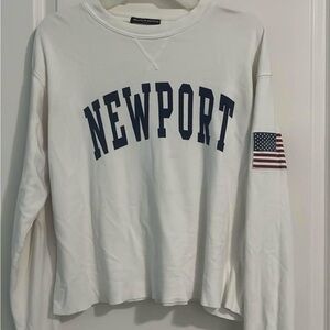 Brandy Melville White Newport Sweatshirt